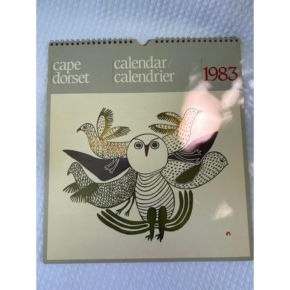 Vintage 1983 Cape Dorset Inuit Art Calendar / Calendrier - West Baffin Eskimo Co - Picture 9 of 9